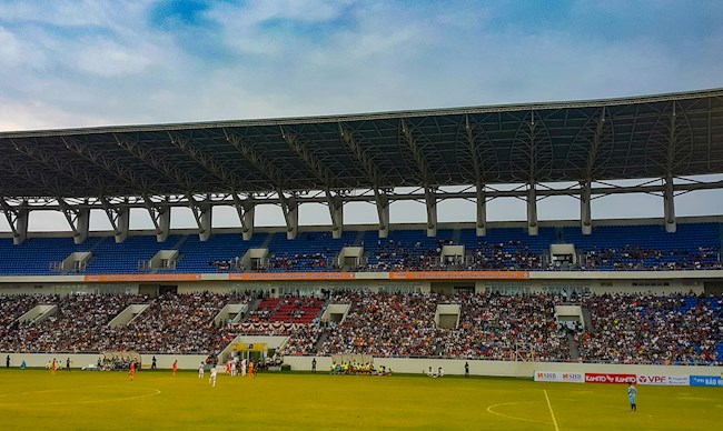 Sân Hòa Xuân trong trận đấu vòng 1 vleague 2019 SHB Đà Nẵng vs Viettel